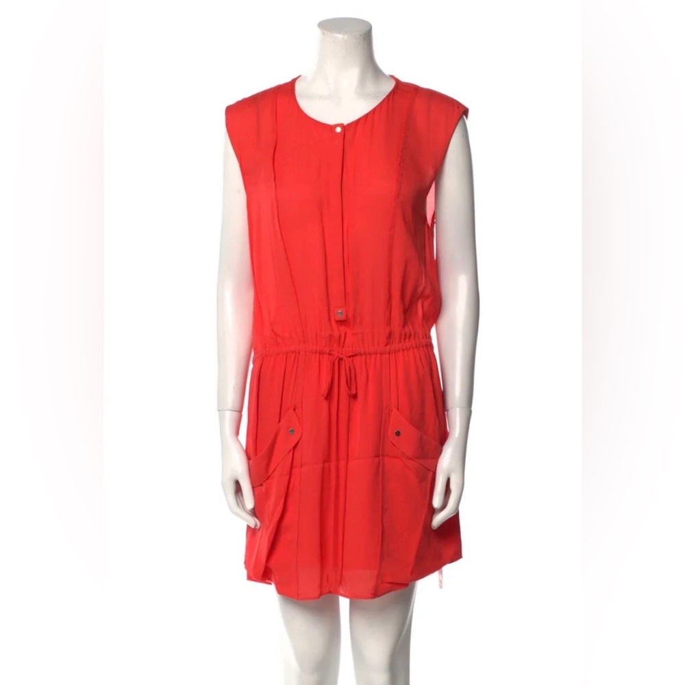 ALC Shift Dress with pockets Salmon color XS silk